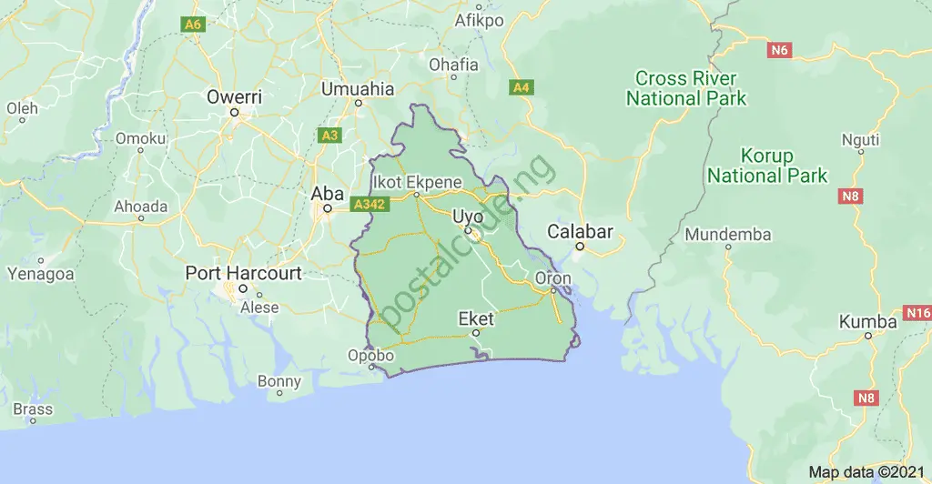 Akwa Ibom Map