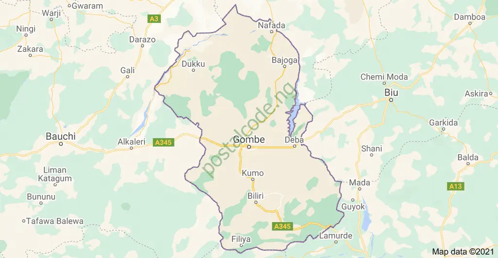 Gombe map
