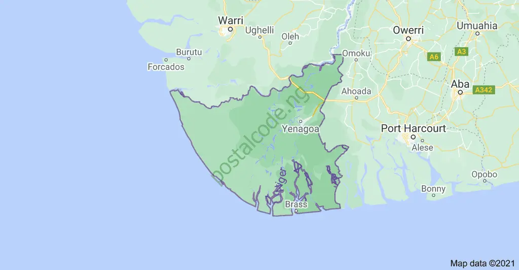 bayelsa map