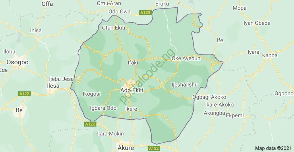 ekiti map